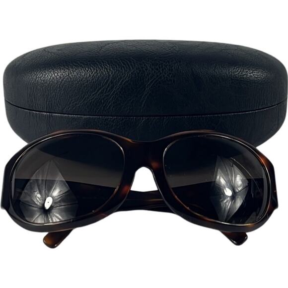 CHANEL Brown Tortoise Print Acetate Frame CC Sunglasses- 5070 - Picture 6 of 9